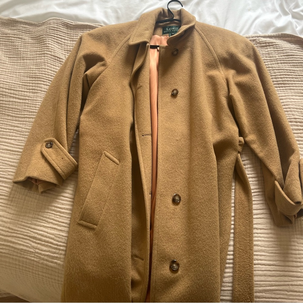 Lauren Ralph Lauren 100% Camel wool coat